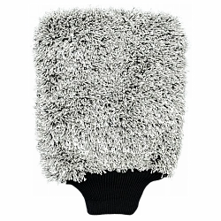 PURESTAR Проф. руковица для мойки серая Double twist wash mitt 21x28 см PS-M-006