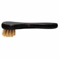 Малая щетка для чистки кожи из натуральной щетины кабана LERATON BRM