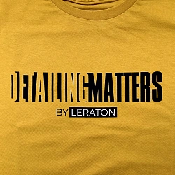 LERATON WEAR Футболка оверсайз «Detailing Matters» горчичная размер 3XL