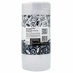 Универсальные отрывные микрофибры (45 шт в рулоне), белые LERATON MFRW MICROFIBER ROLL WHITE 30x30 220 гр/м2