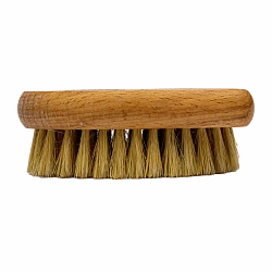 Foam Heroes Щетка для очистки кожи Natural Boar's Hair Brush, 10.2x5.5 см FHA015