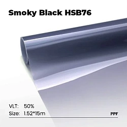INSANE WRAPPERS Полиуретановая плёнка для фар PPF Headlight Smoky Black 0,76x15 м 175 мк HSB76