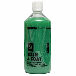 INNOVACAR Нано автошампунь с энзимами и гидрофобным эффектом S1 Wash and Coat 1 л 79286