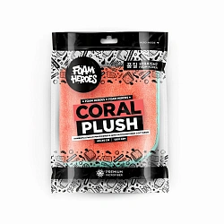 Foam Heroes Универсальная микрофибра для располировки составов Coral Plush 40х40 см 1200 г/м2 FHA057